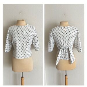 Zara polka dot top